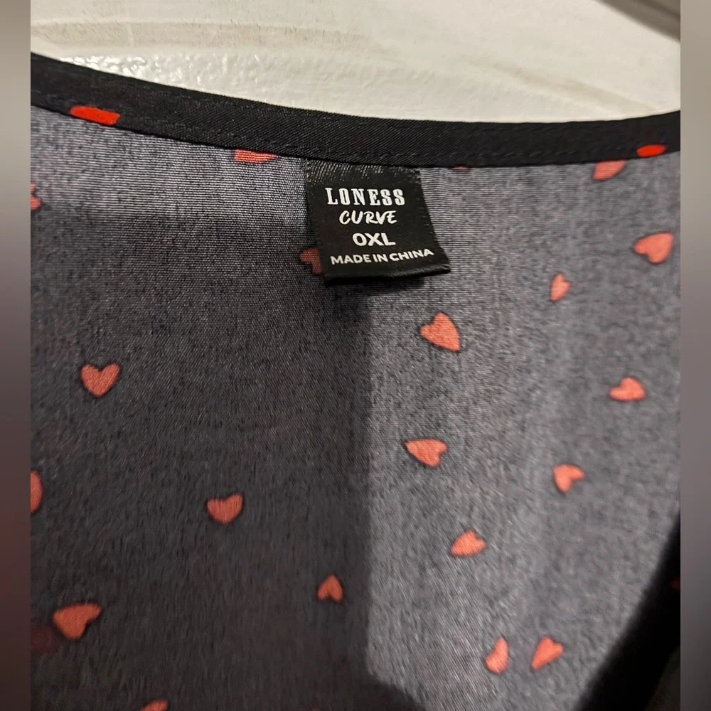 Black Red Heart Mini Dress Cottagecore Valentine Coquette 0XL - Picture 3 of 5